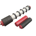 Conveyor return Comb self cleaning rubber roller idlers